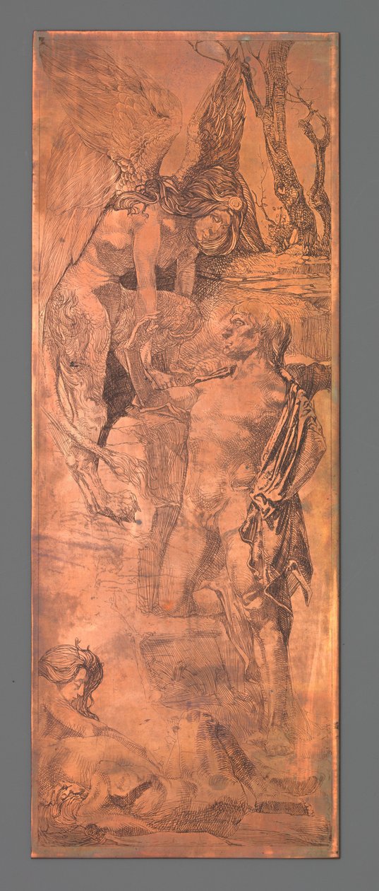 Man en sfinx door Johannes Josephus Aarts