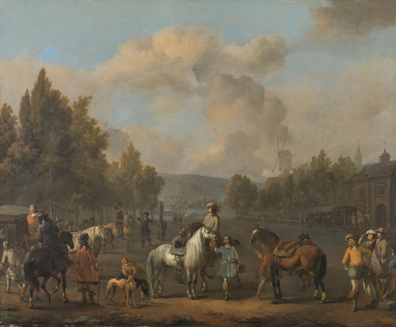De rijschool door Johannes Lingelbach