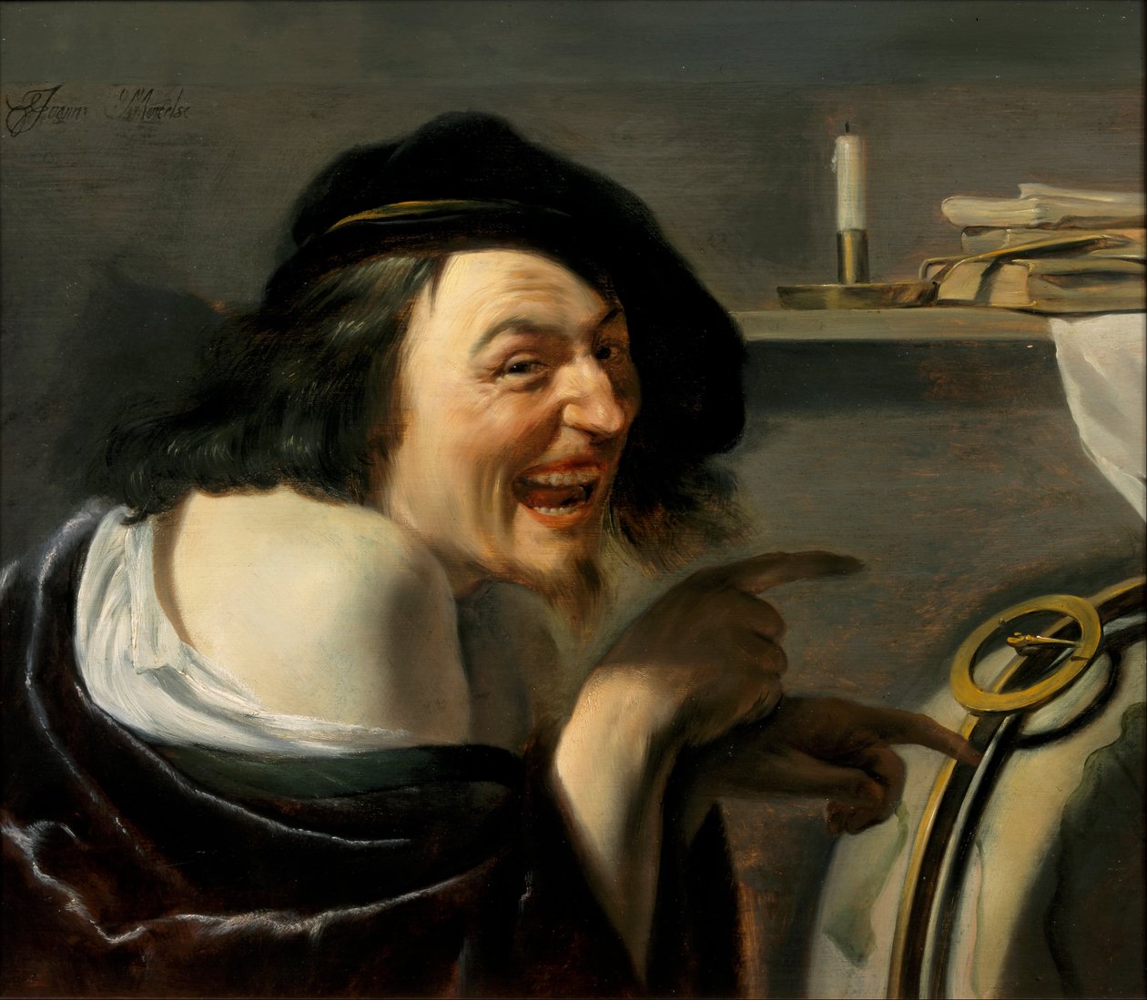 Democritus door Johannes Moreelse