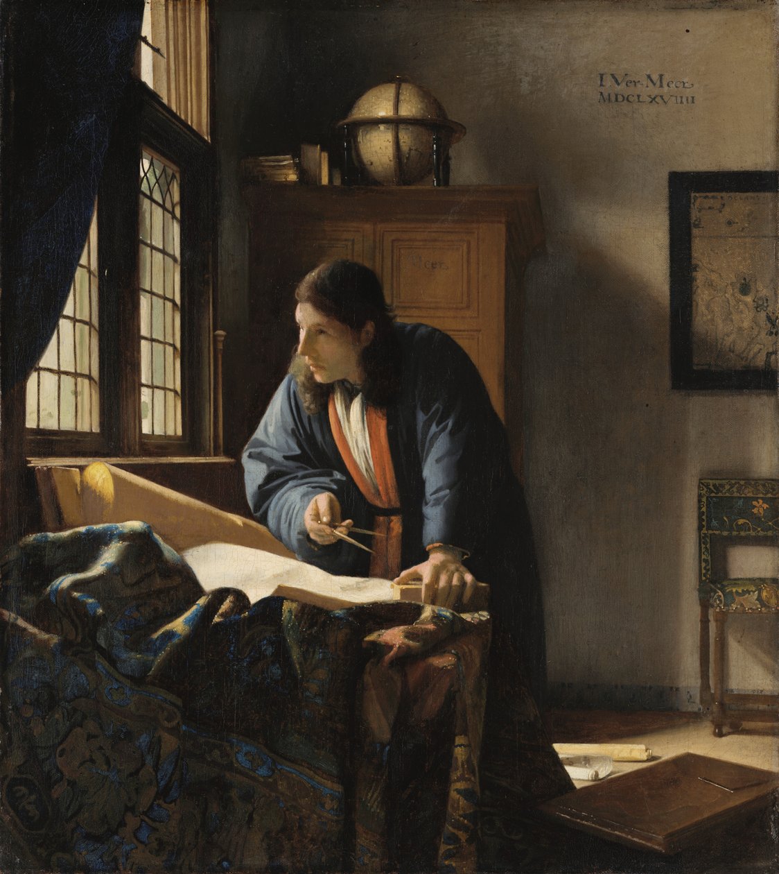 De geograaf door Johannes Vermeer