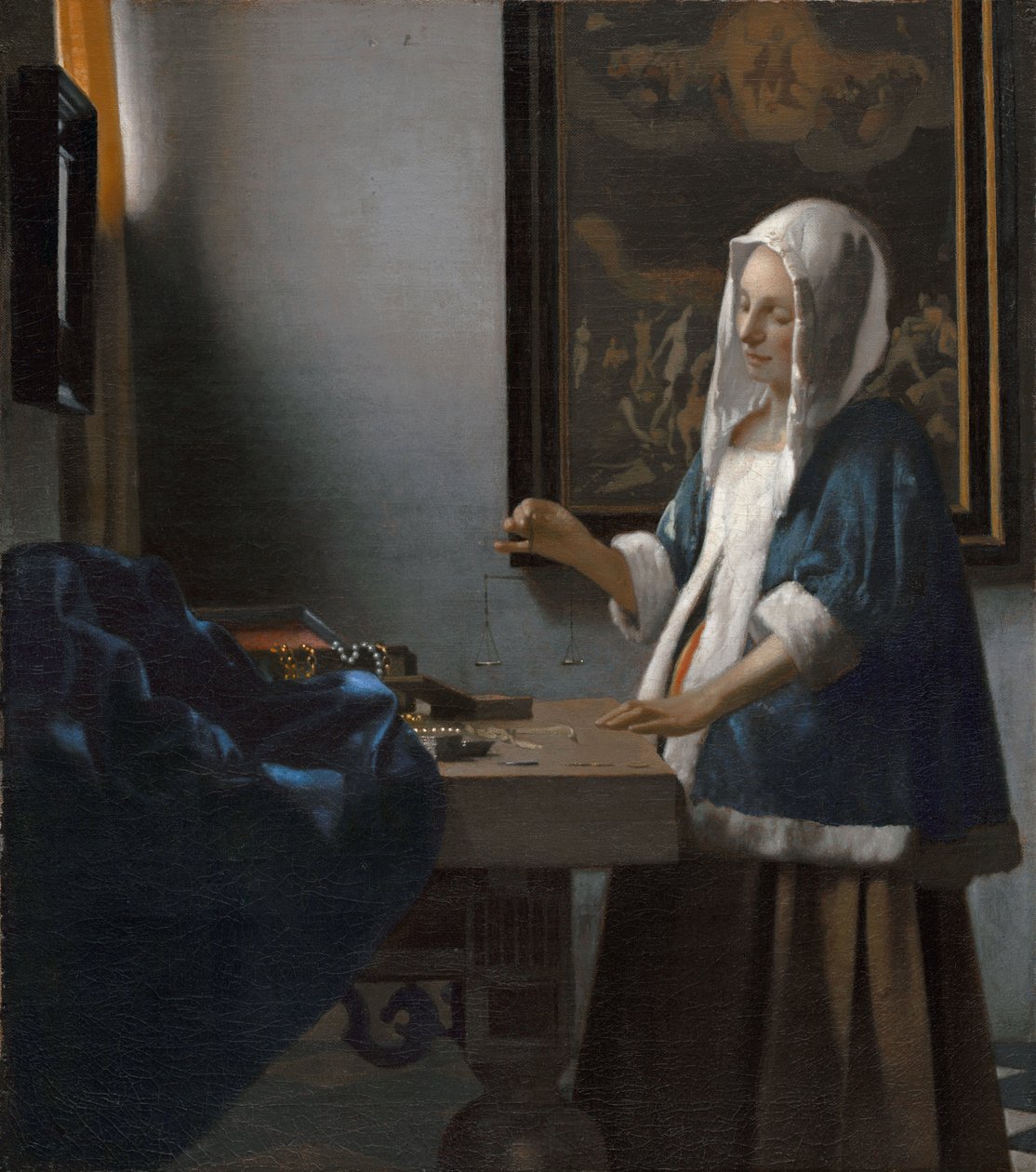 Vrouw met evenwicht door Johannes Vermeer