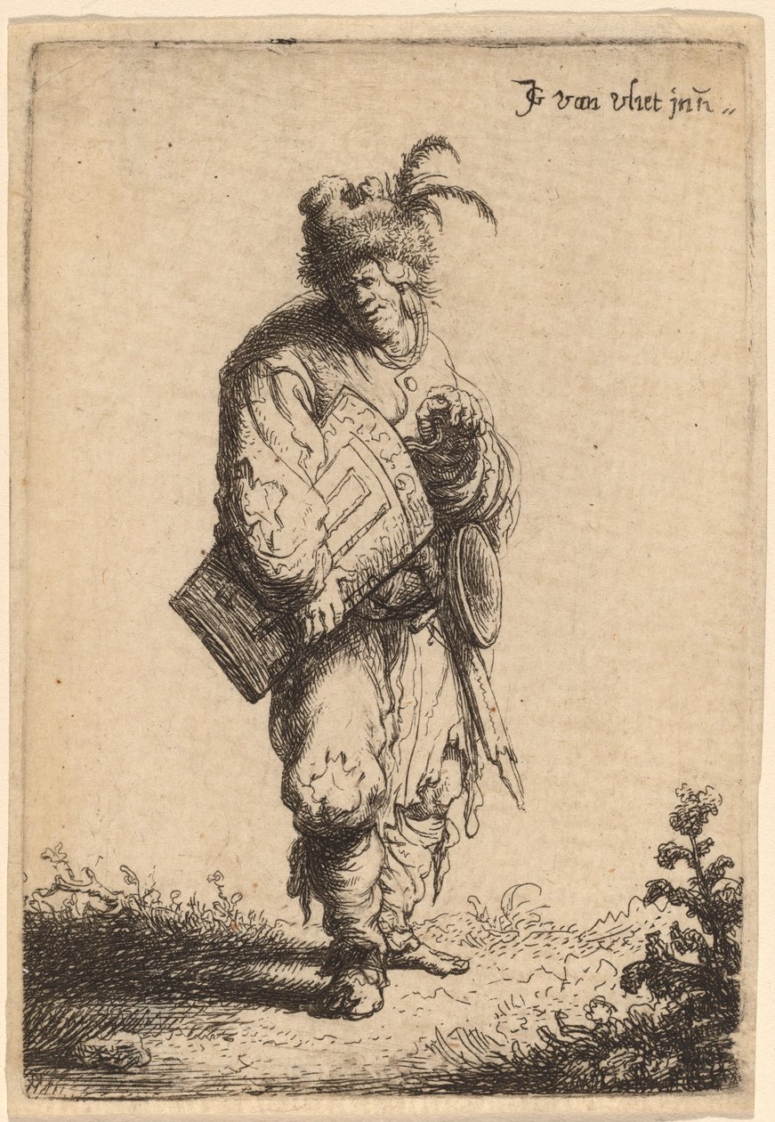 De Draaiorgelspeler door Johannes van Vliet