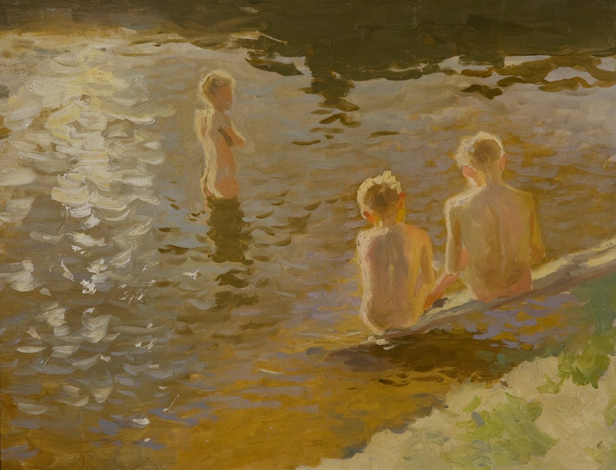 Jongens aan het Baden door Johans Valters