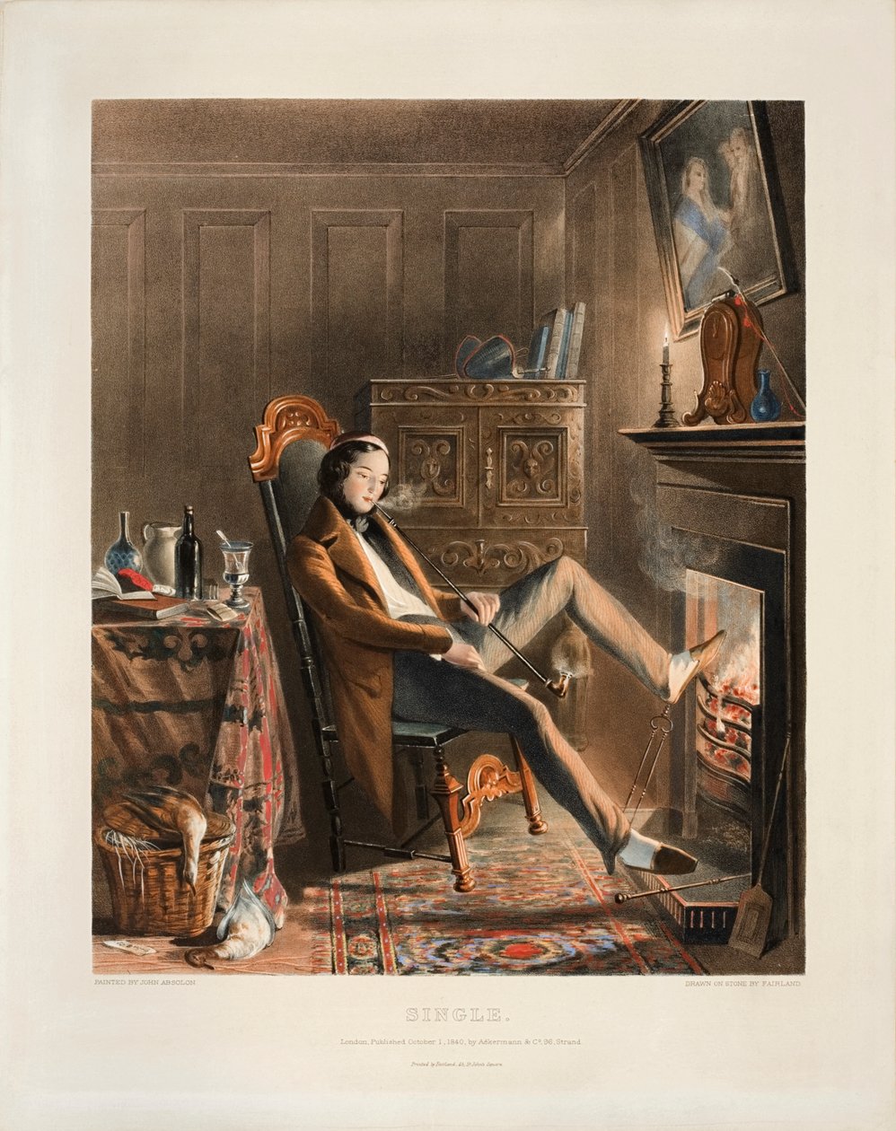 Single, litho door Thomas Fairland, uitgegeven door Ackermann en Co., 1840 door John Absolon