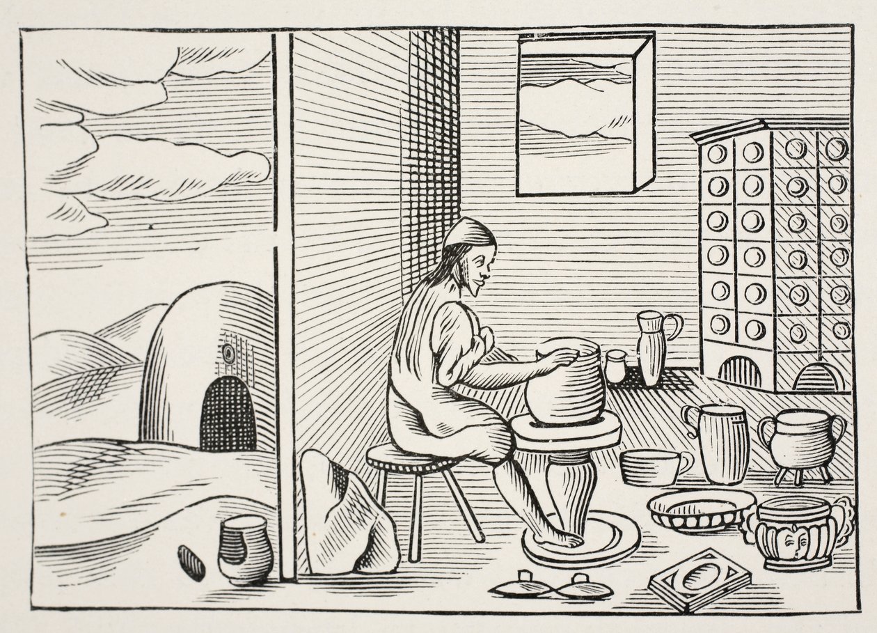 Een pottenbakker, uit 