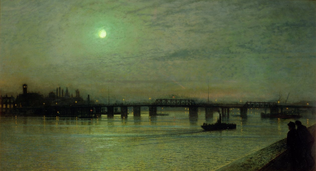 Battersea-brug, 1885 door John Atkinson Grimshaw