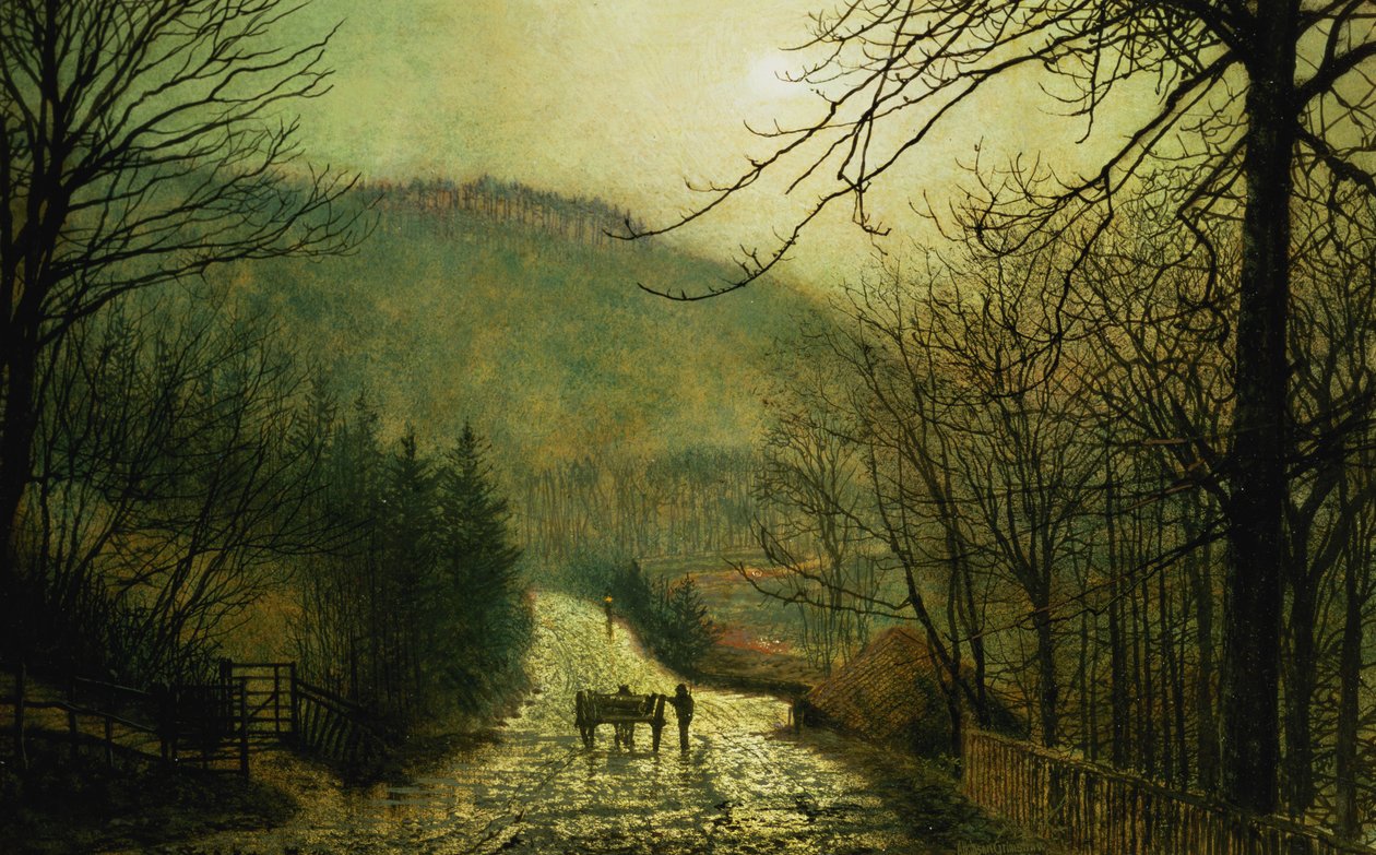 Forge Valley door John Atkinson Grimshaw