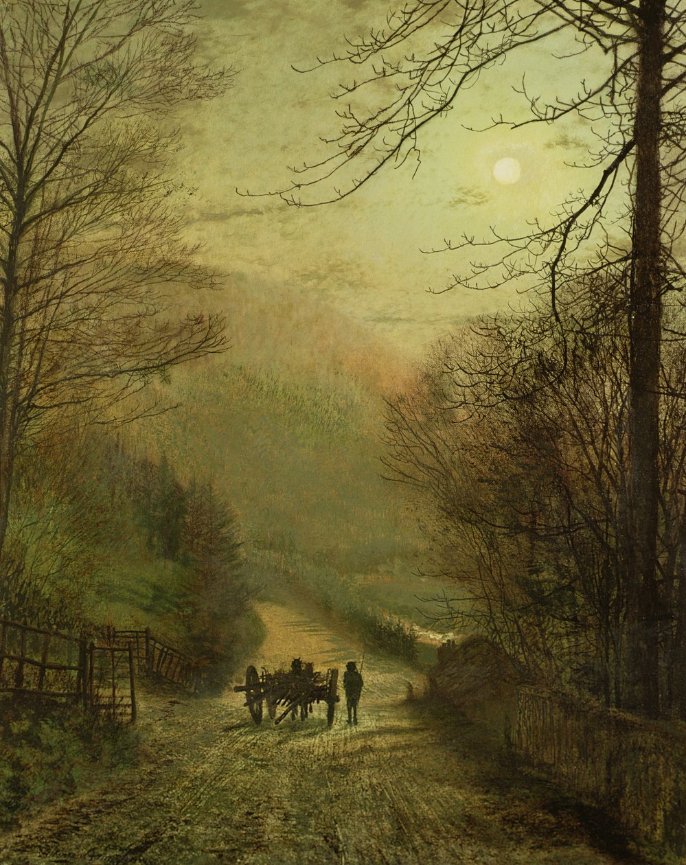 Forge Valley, Scarborough door John Atkinson Grimshaw