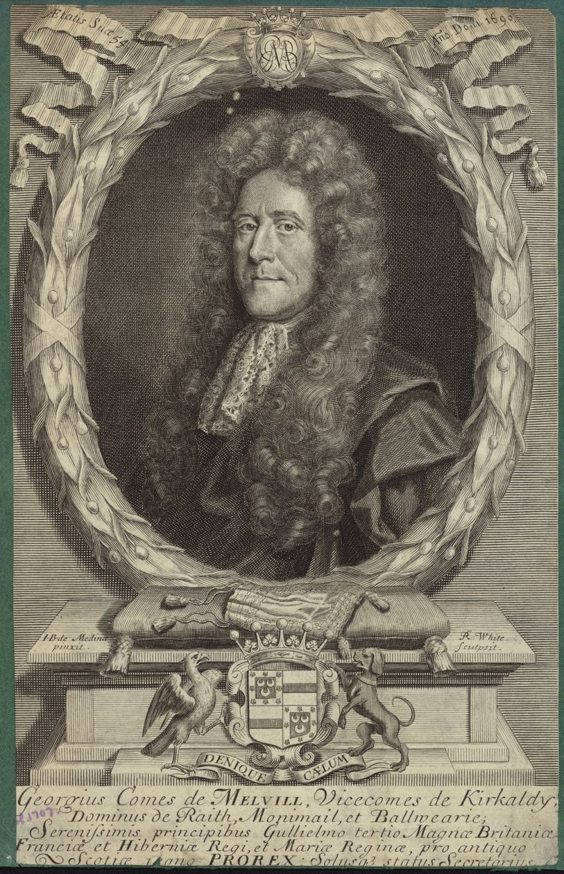 Portret van George Melville, Graaf van Melville door John Baptist de Medina