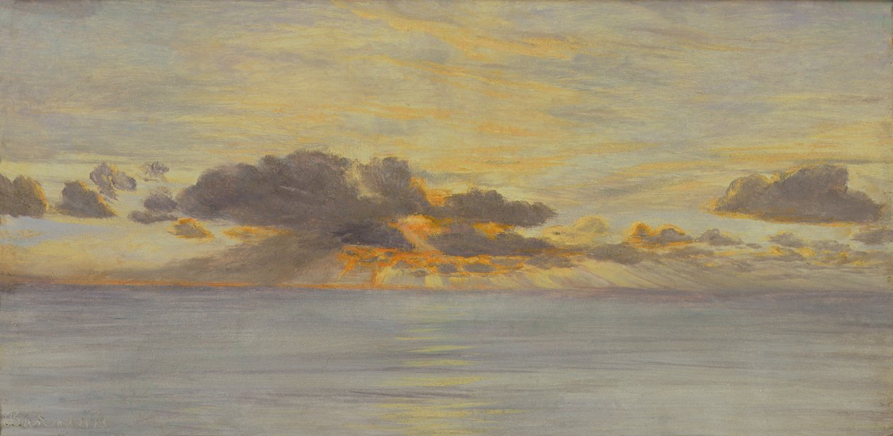 Zonsondergang door John Brett