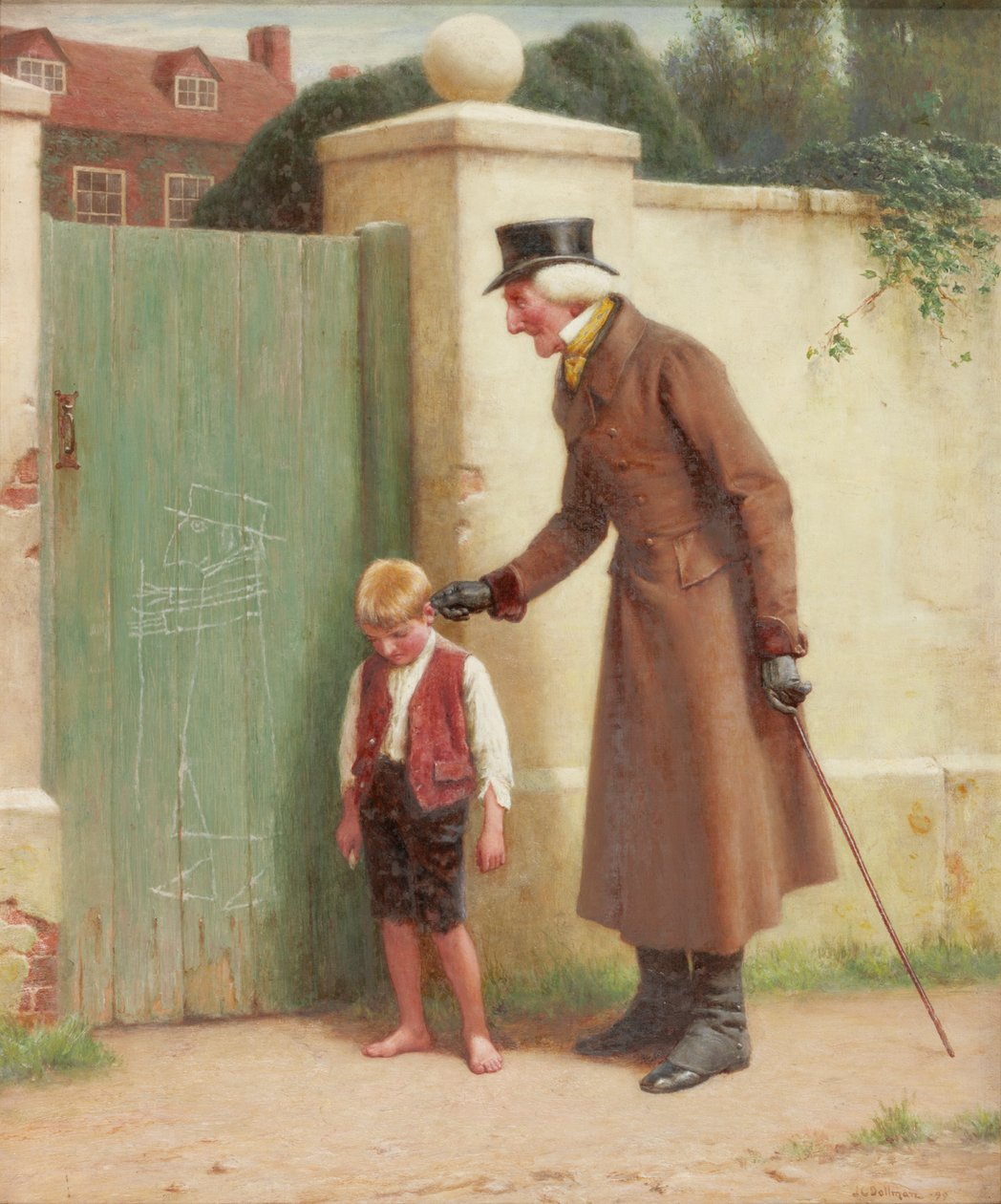 De dorpskunstenaar, 1899 door John Charles Dollman