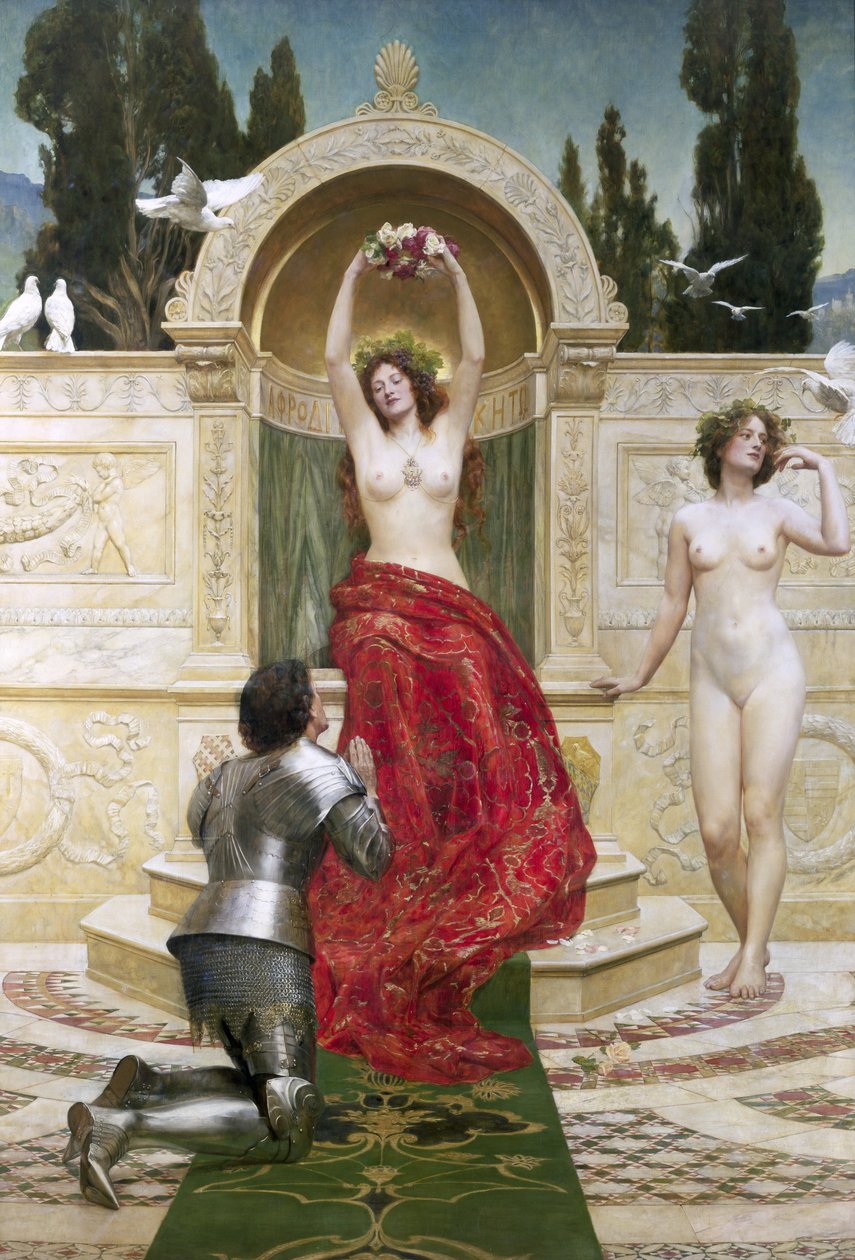 In de Venusberg (Tannhauser) door John Collier