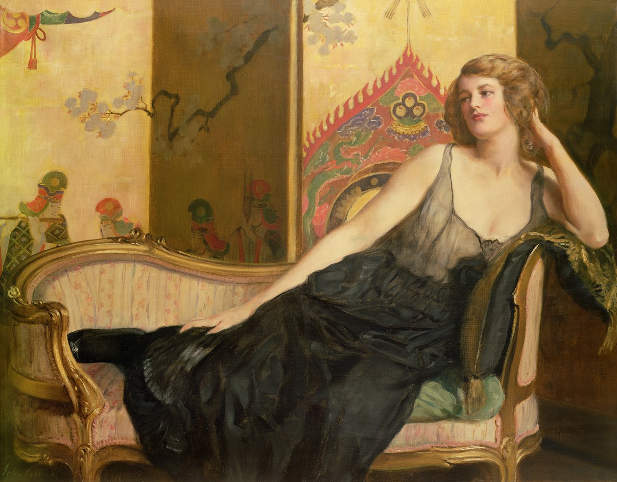 Liggende vrouw door John Collier