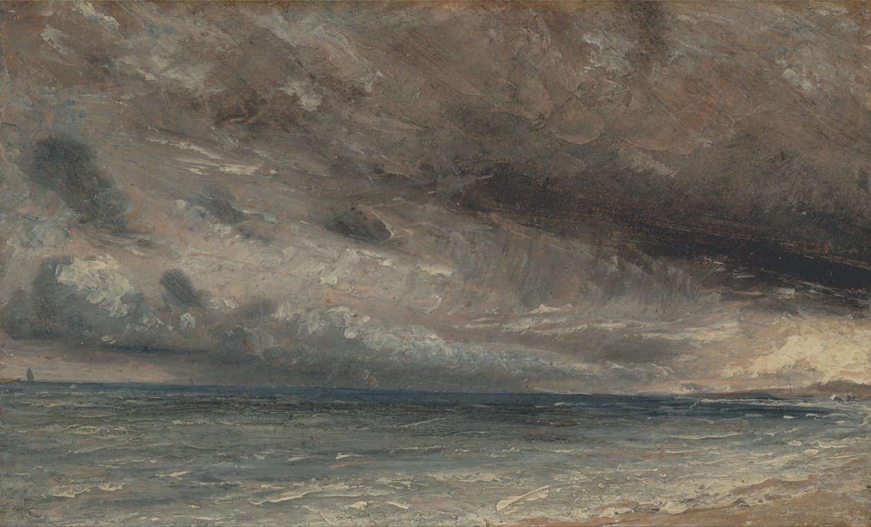 Stormachtige Zee, Brighton door John Constable