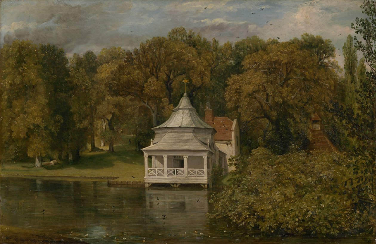 De Kwartieren achter Alresford Hall door John Constable