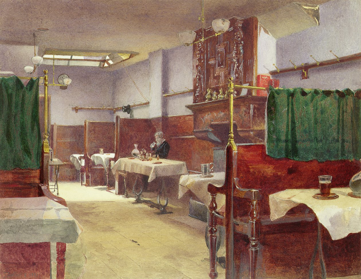 Cock Tavern, Fleet Street door John Crowther