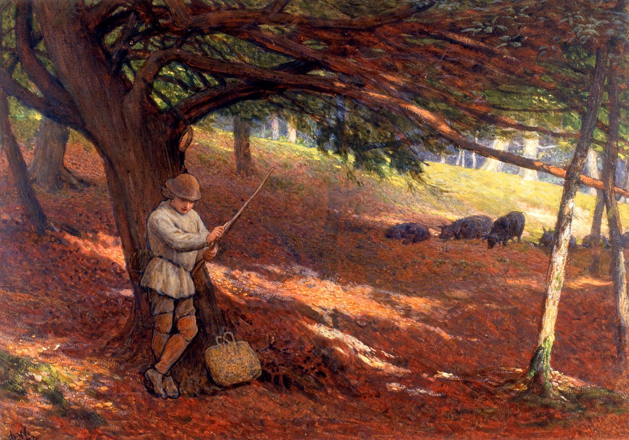 De varkenshoeder door John Dawson Watson