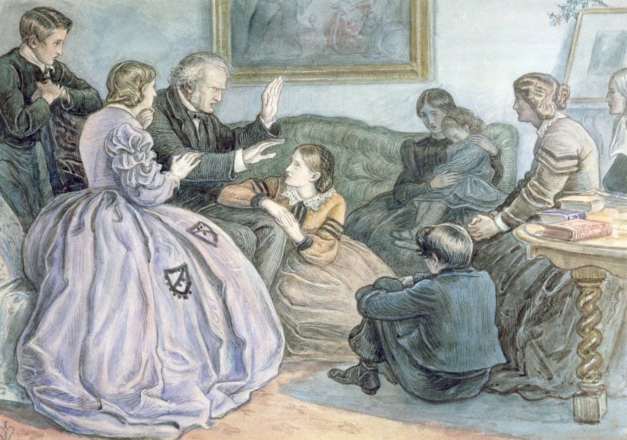 Kerstverhalen, een winterverhaal, 1862 door John Everett Millais