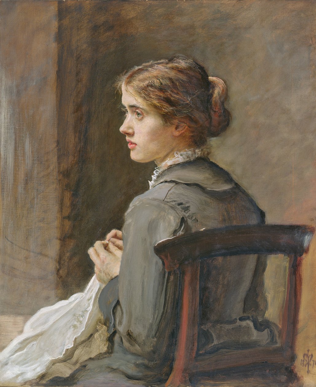 Naai! Naai!, 1876 door John Everett Millais