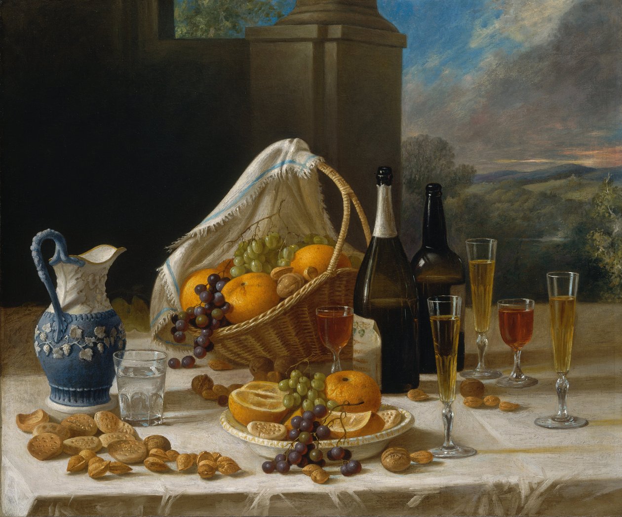 Lunch Stilleven door John F. Francis