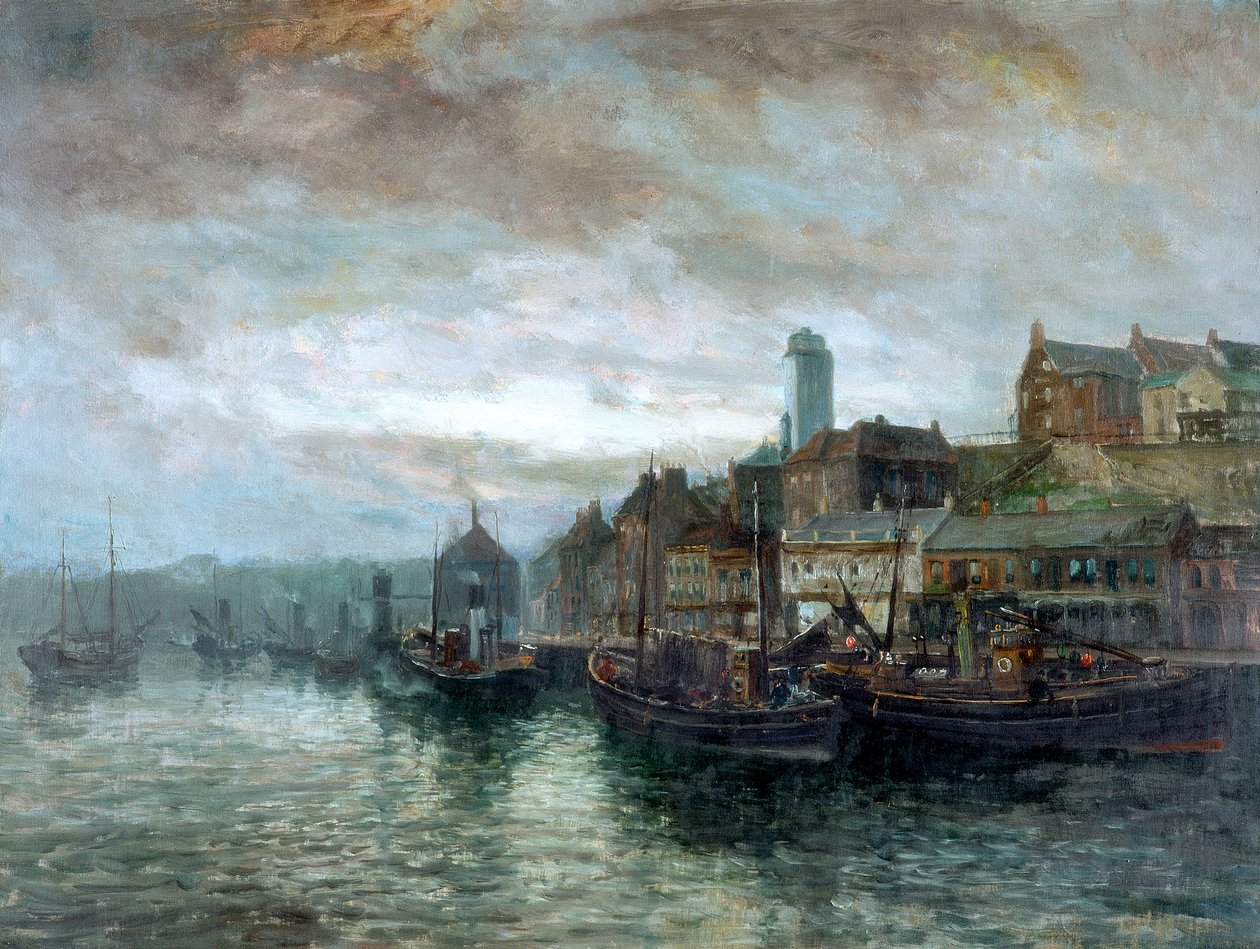 Kade in North Shields, c.1890-1910 door John Falconar Slater