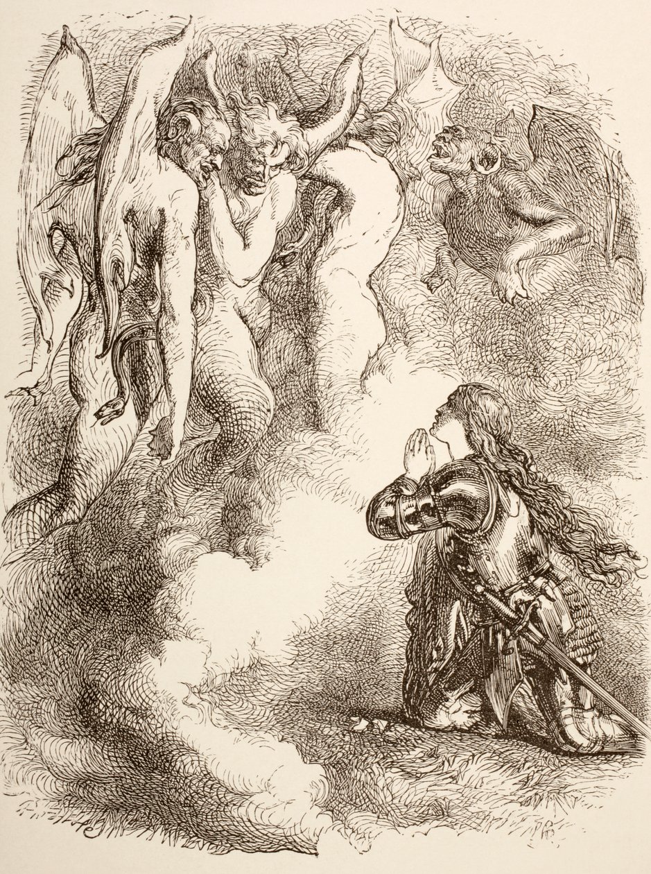 Joan la Pucelle verlaten door haar vrienden, 1890 door John Gilbert