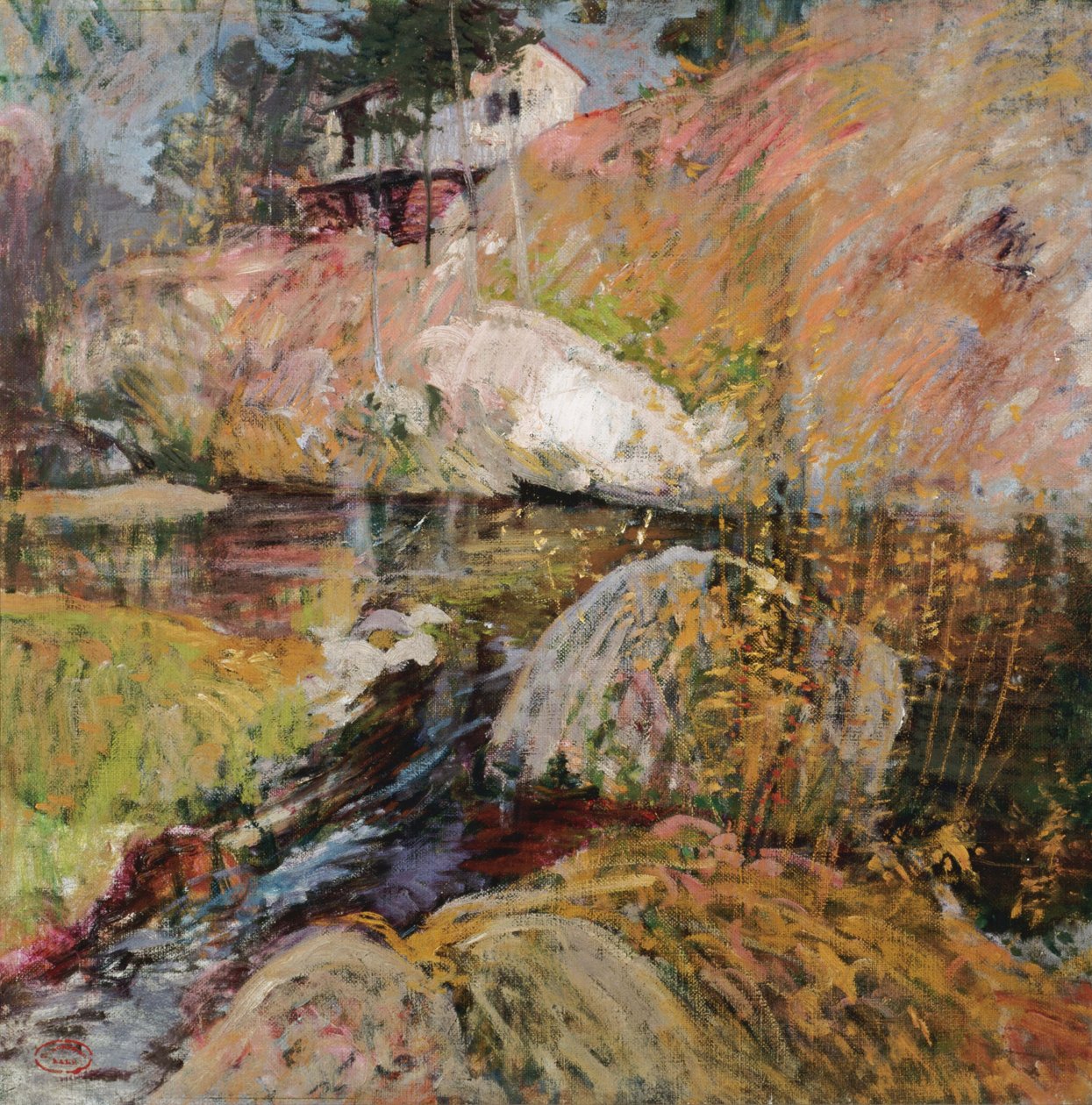 Mijn Zomerstudio door John Henry Twachtman