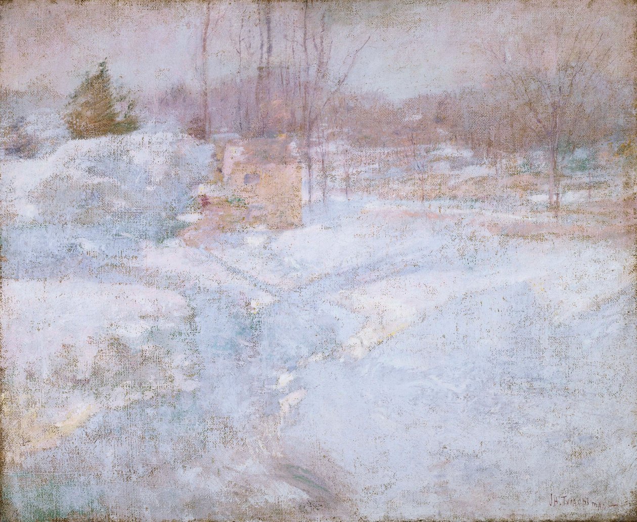 Winter door John Henry Twachtman