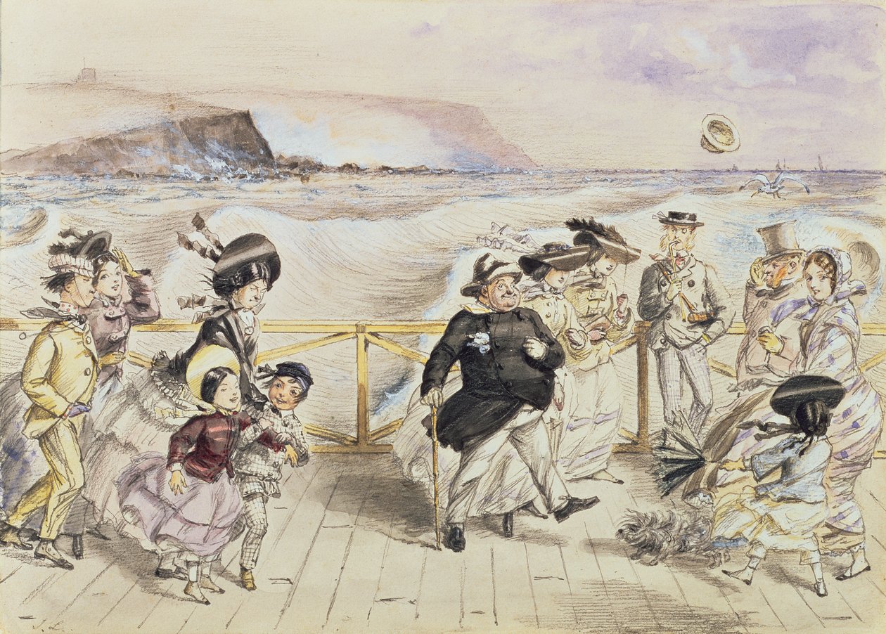 Een verkwikkende dag aan zee door John Leech