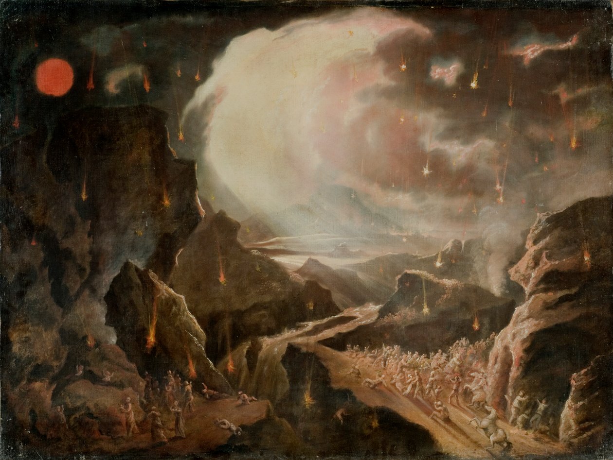 Bijbelse vernietigingsscène door John Martin