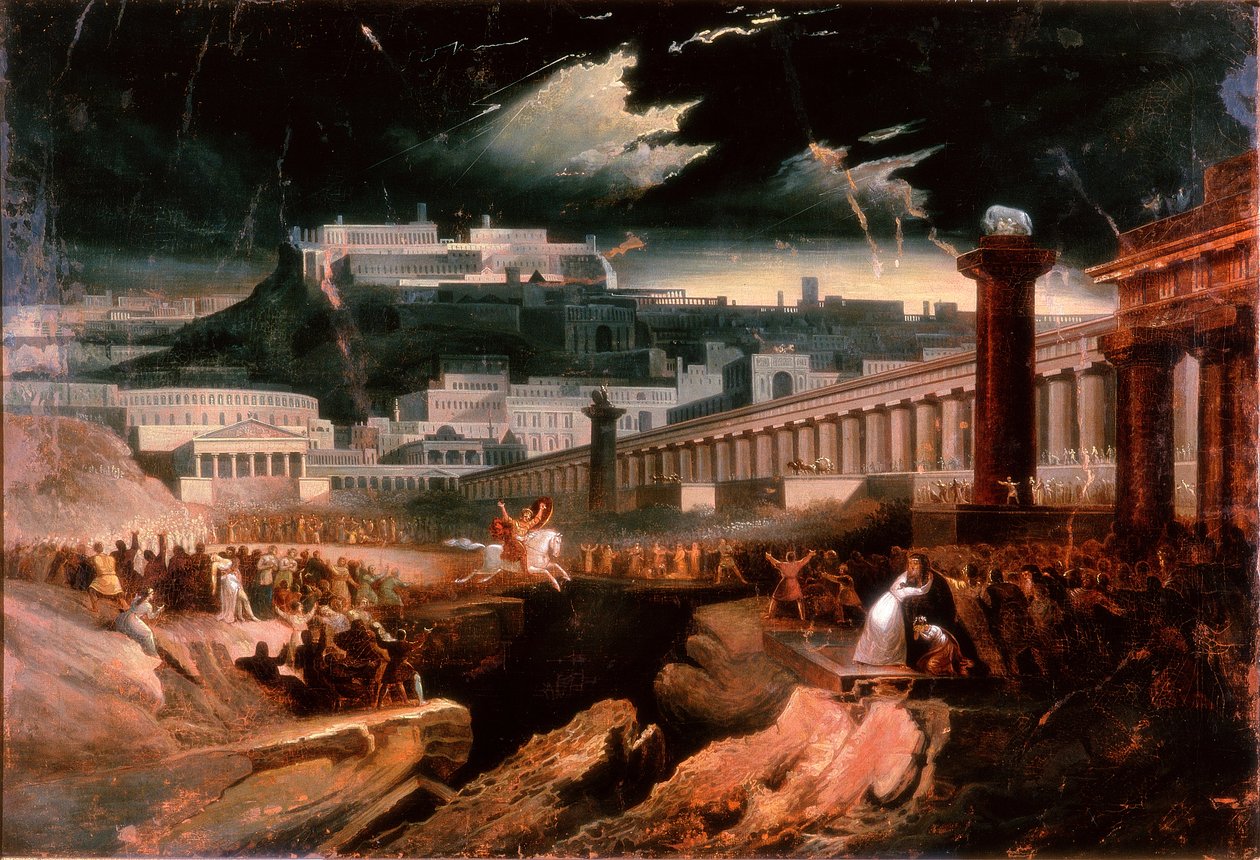 Marcus Curtius, c.1827 door John Martin