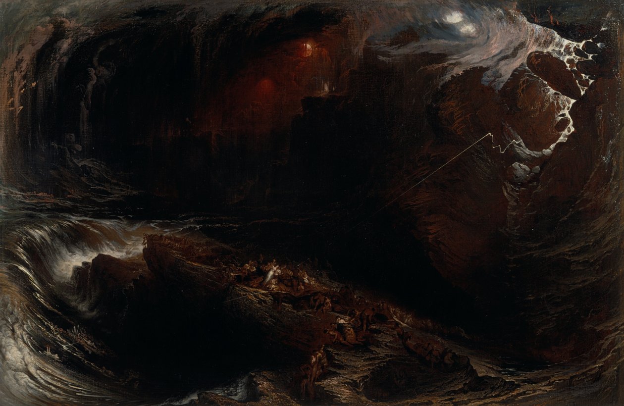 De zondvloed door John Martin