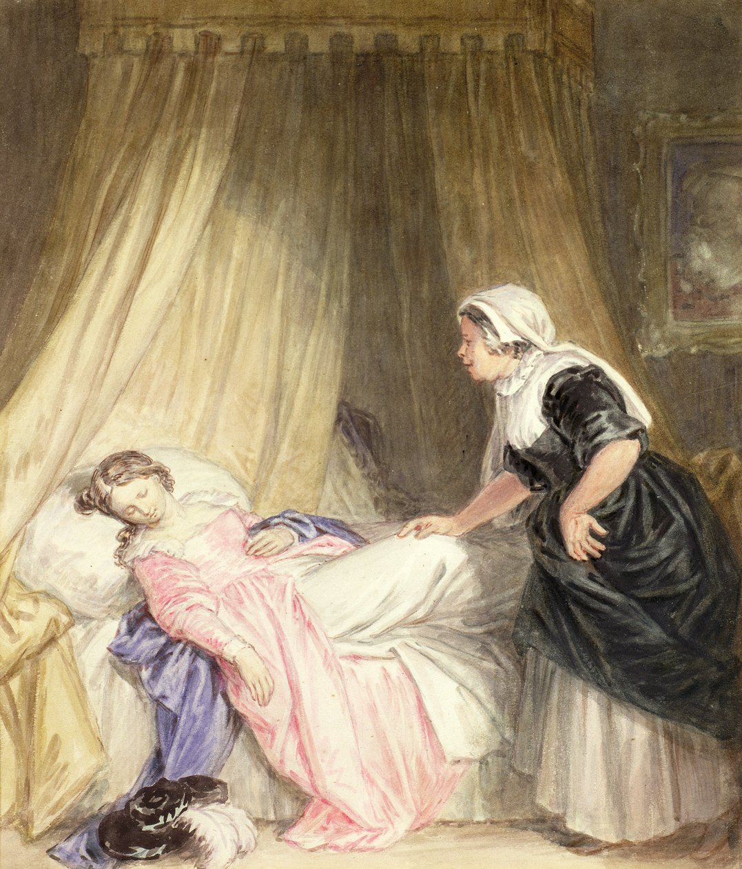 Juliet en haar verpleegster door John Massey Wright