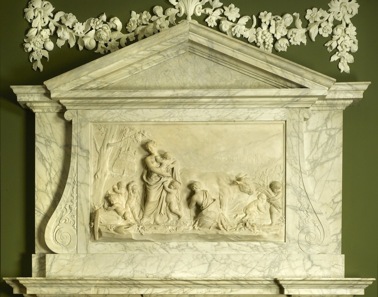 Liefdadigheid, 1746 door John Michael Rysbrack