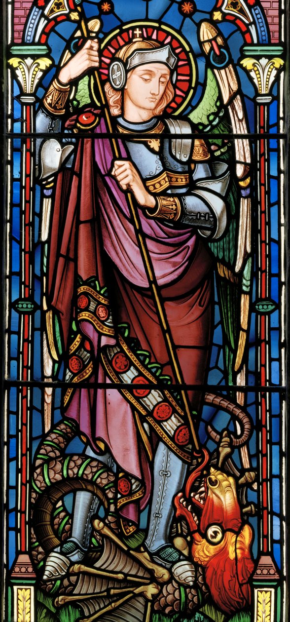 Cuxton, Lavers & Barraud, John Millner Allen, Sint Michael, c.1865, draak door John Millner Allen