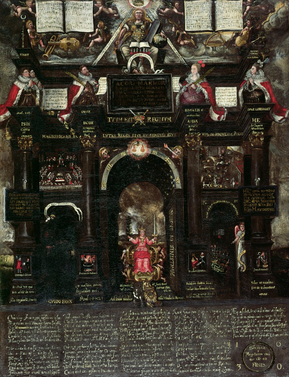 Een Allegorie van het Guy Fawkes (1570-1606) Complot door John Percivall