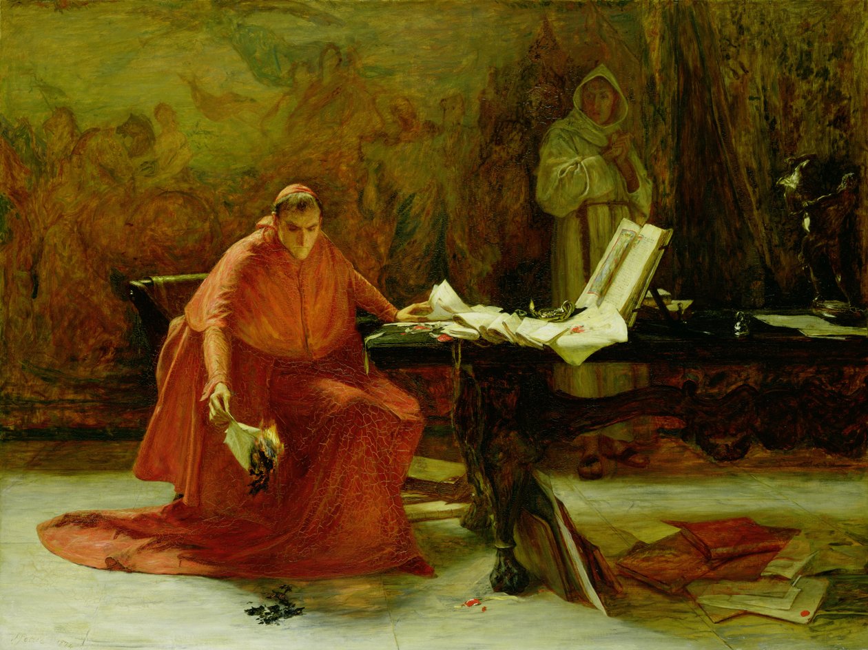 Een Staatsgeheim, 1874 door John Pettie