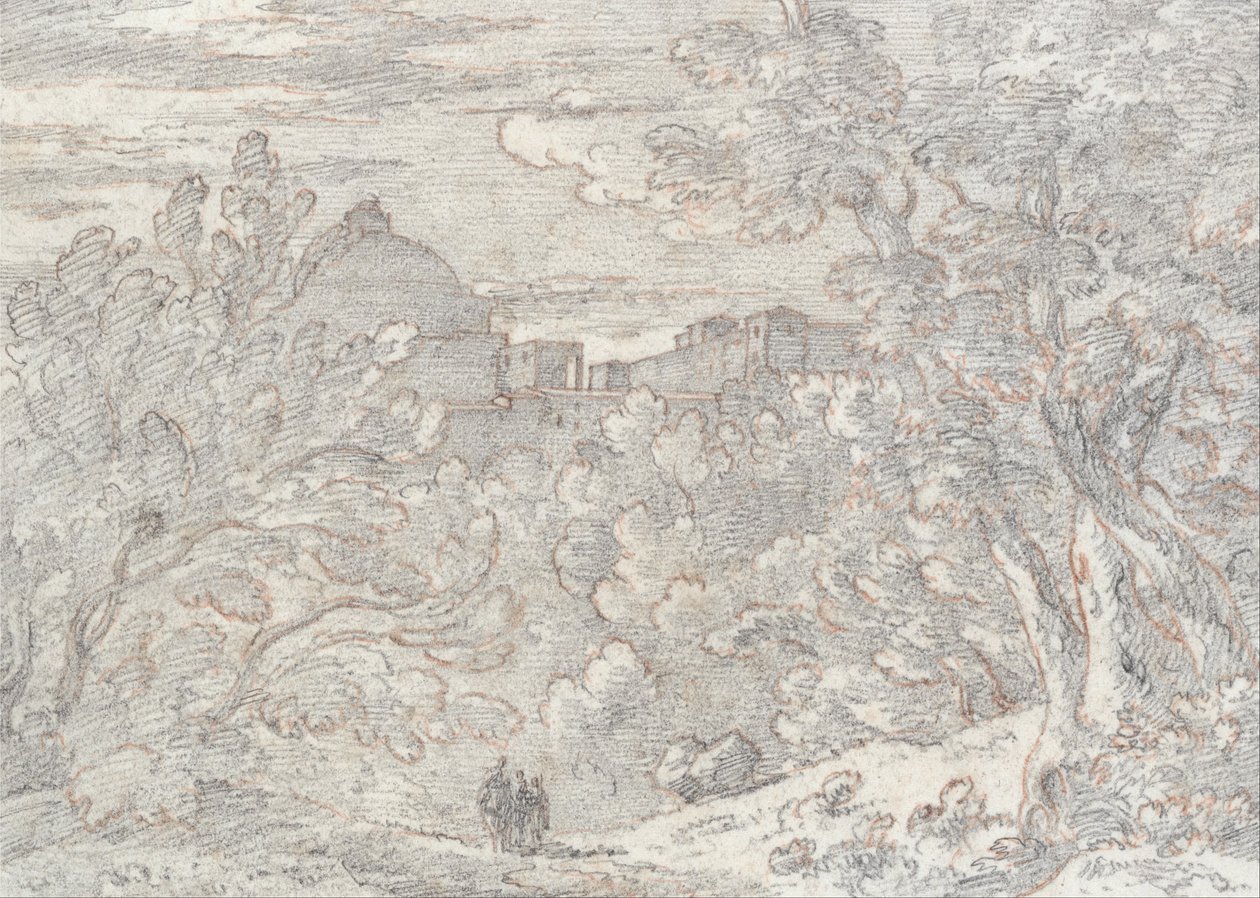 Ariccia door John Robert Cozens