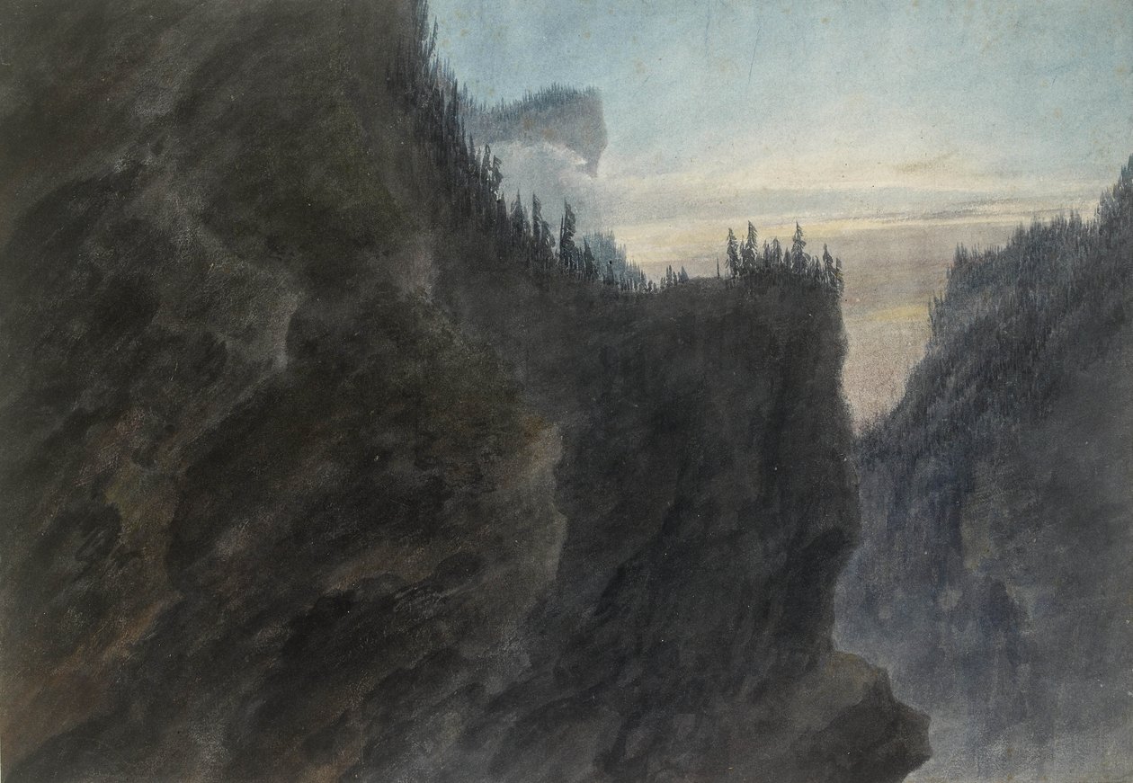 Ingang van de vallei van de Grande Chartreuse, 18e eeuw door John Robert Cozens