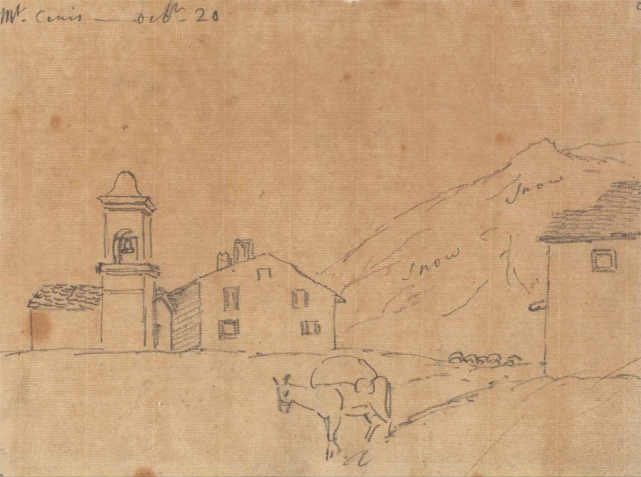 Mont Cenis, 20 oktober door John Robert Cozens
