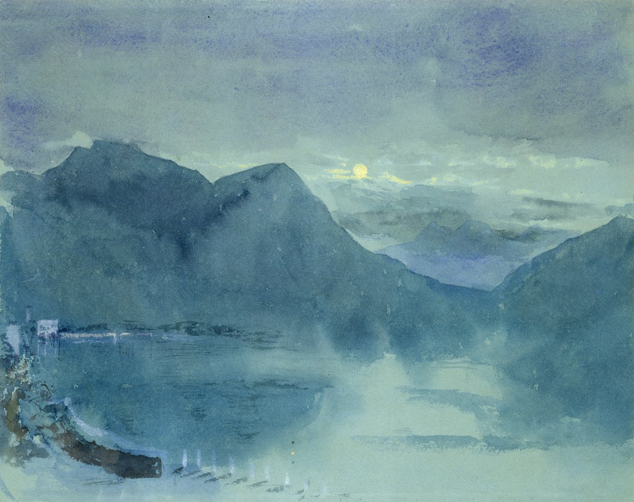 Meer van Lugano door John Ruskin