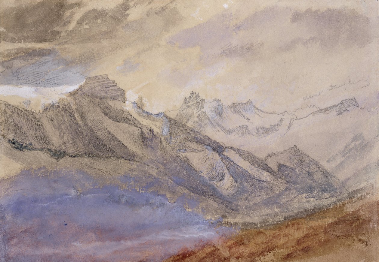 Mont Dauphiny, nabij Chartreuse door John Ruskin