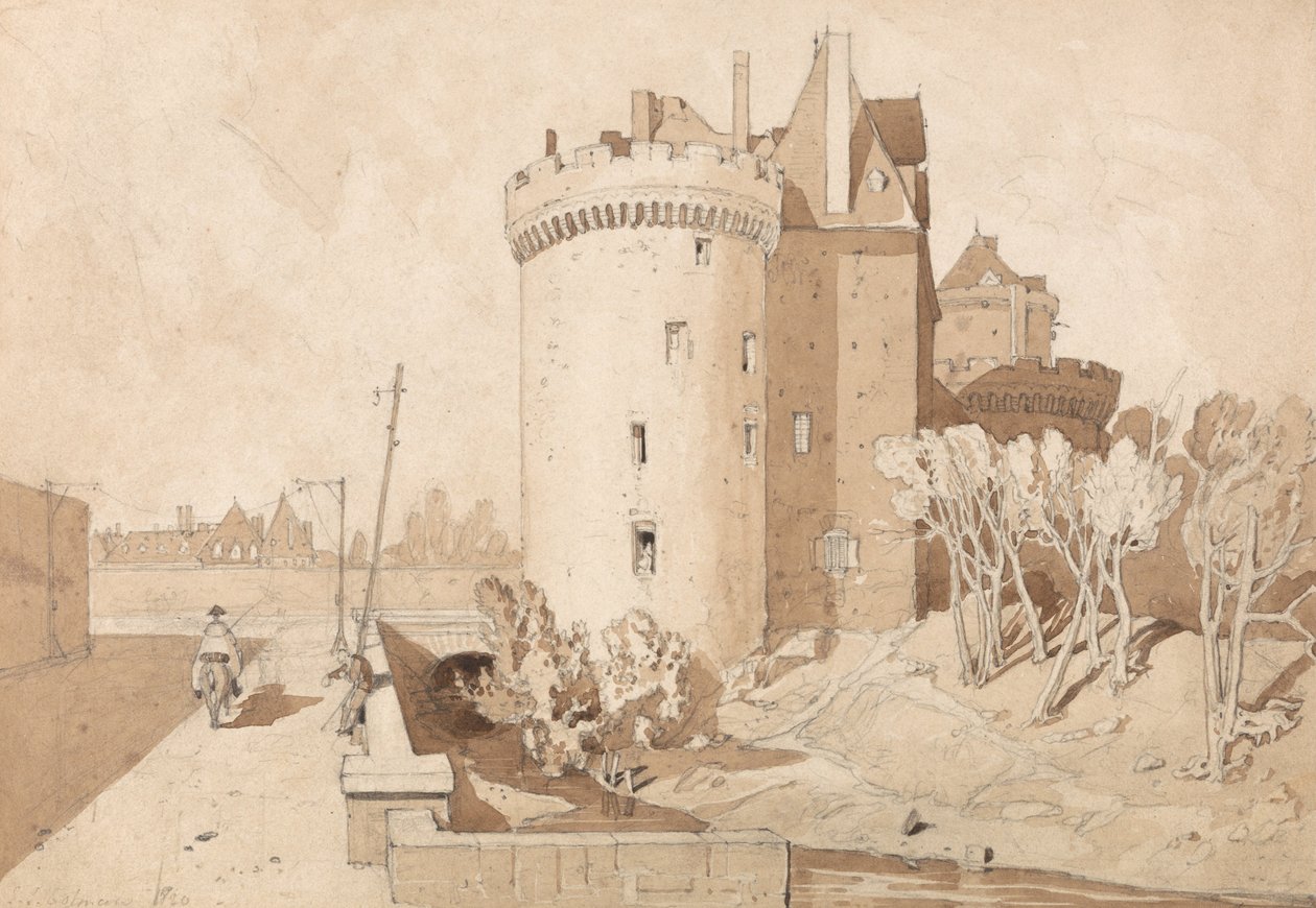 Kasteel bij Alençon door John Sell Cotman