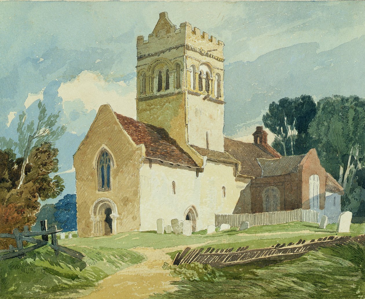 Gillingham Kerk, Norfolk door John Sell Cotman