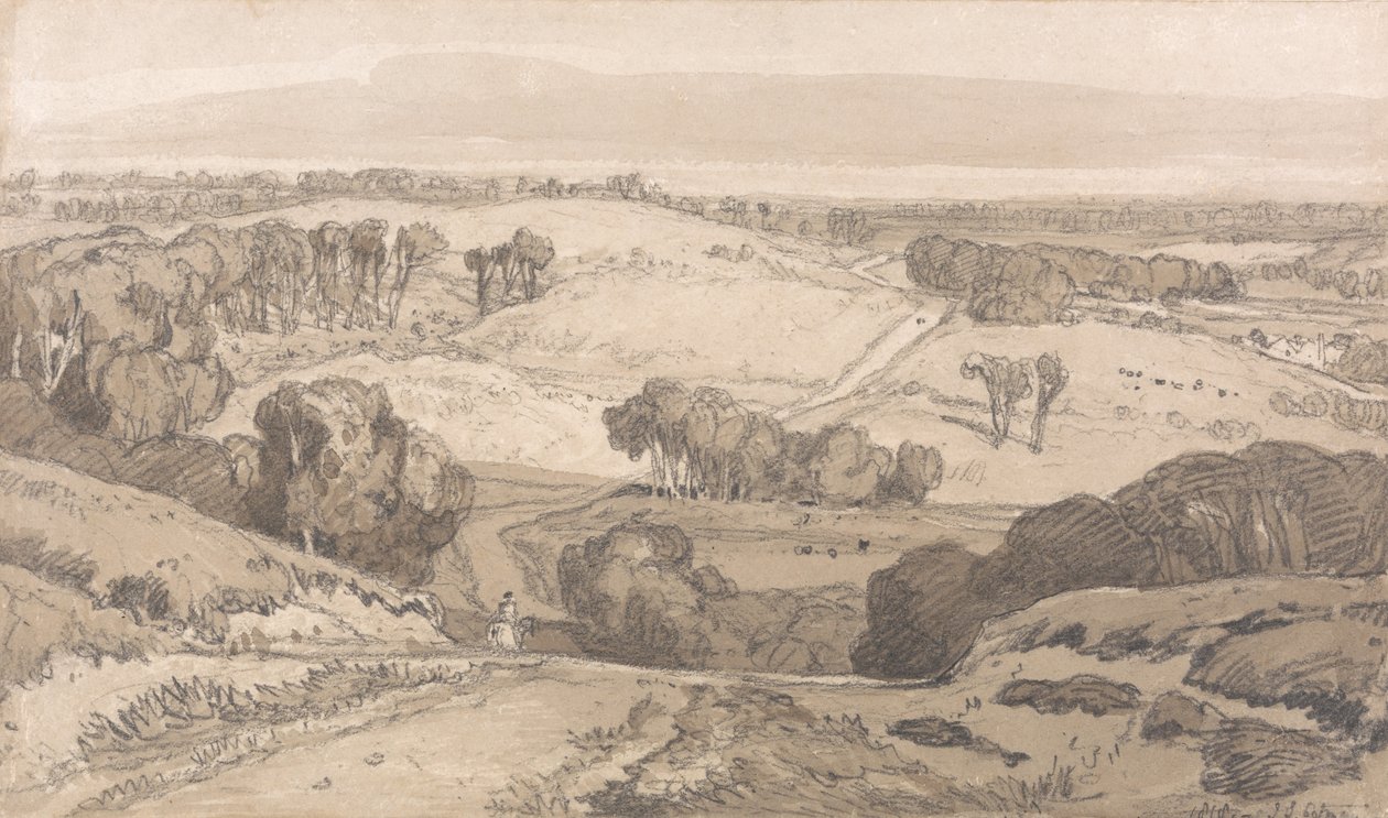 Holt Heath, nabij Norwich door John Sell Cotman
