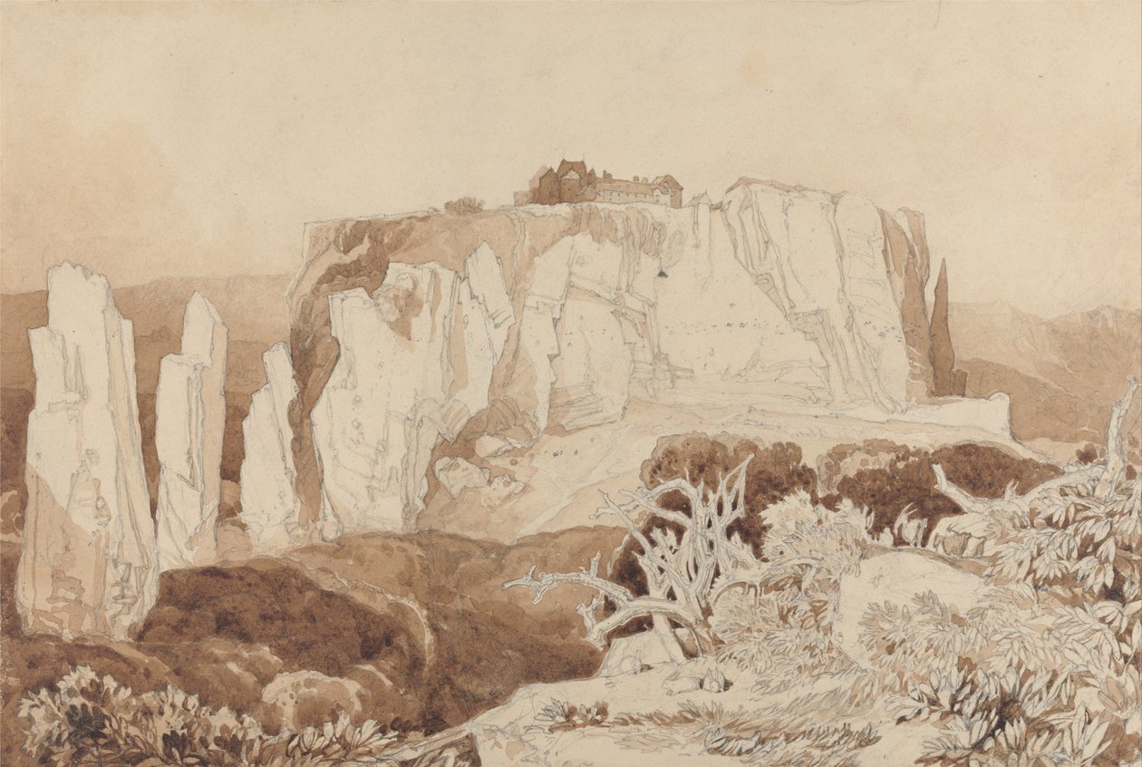 Mortain, Normandië door John Sell Cotman