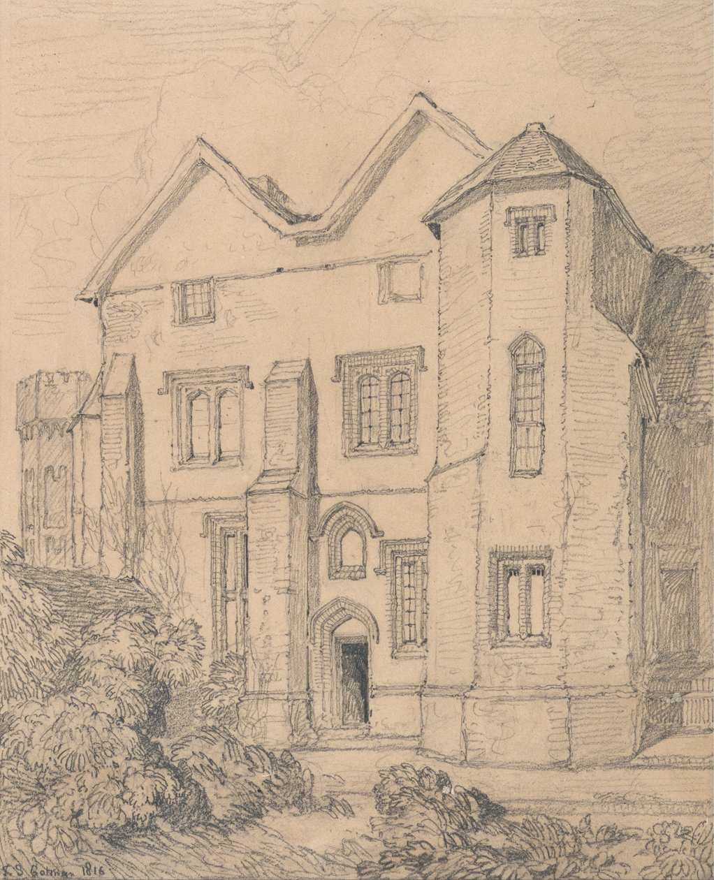 Upwell Pastorie, Norfolk door John Sell Cotman