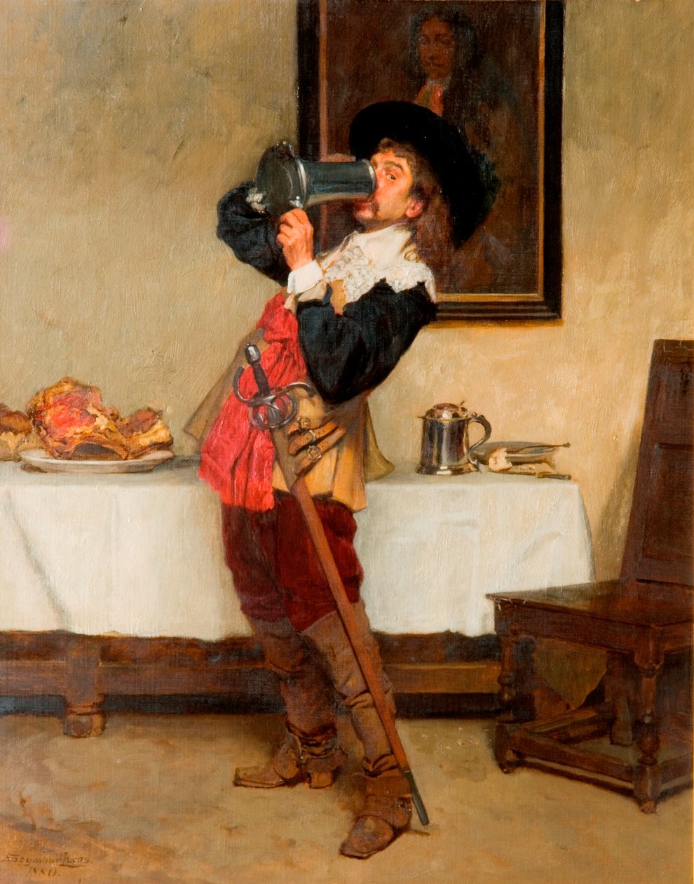 Tot op de Bodem, 1880 door John Seymour Lucas