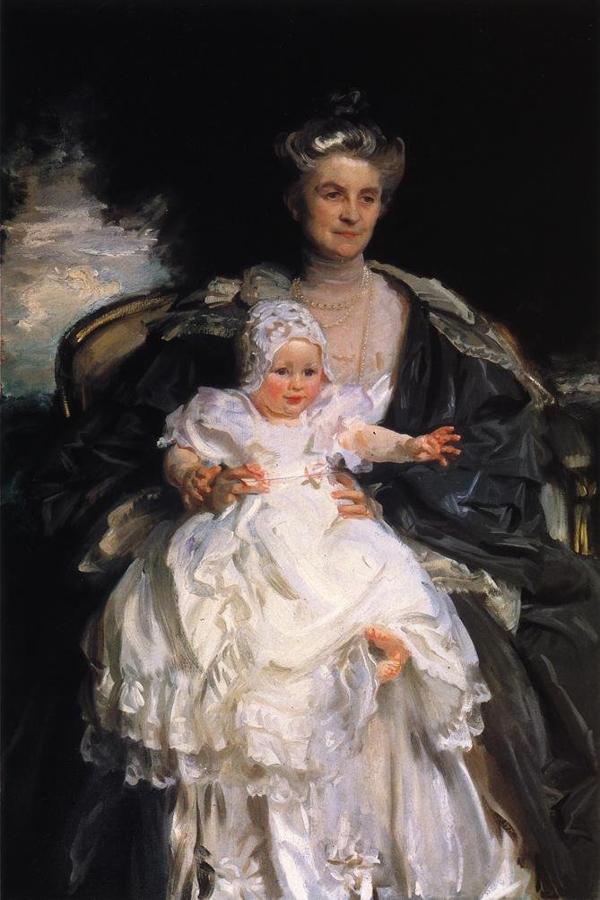 Mevrouw Henry Phipps en haar kleinzoon Winston door John Singer Sargent