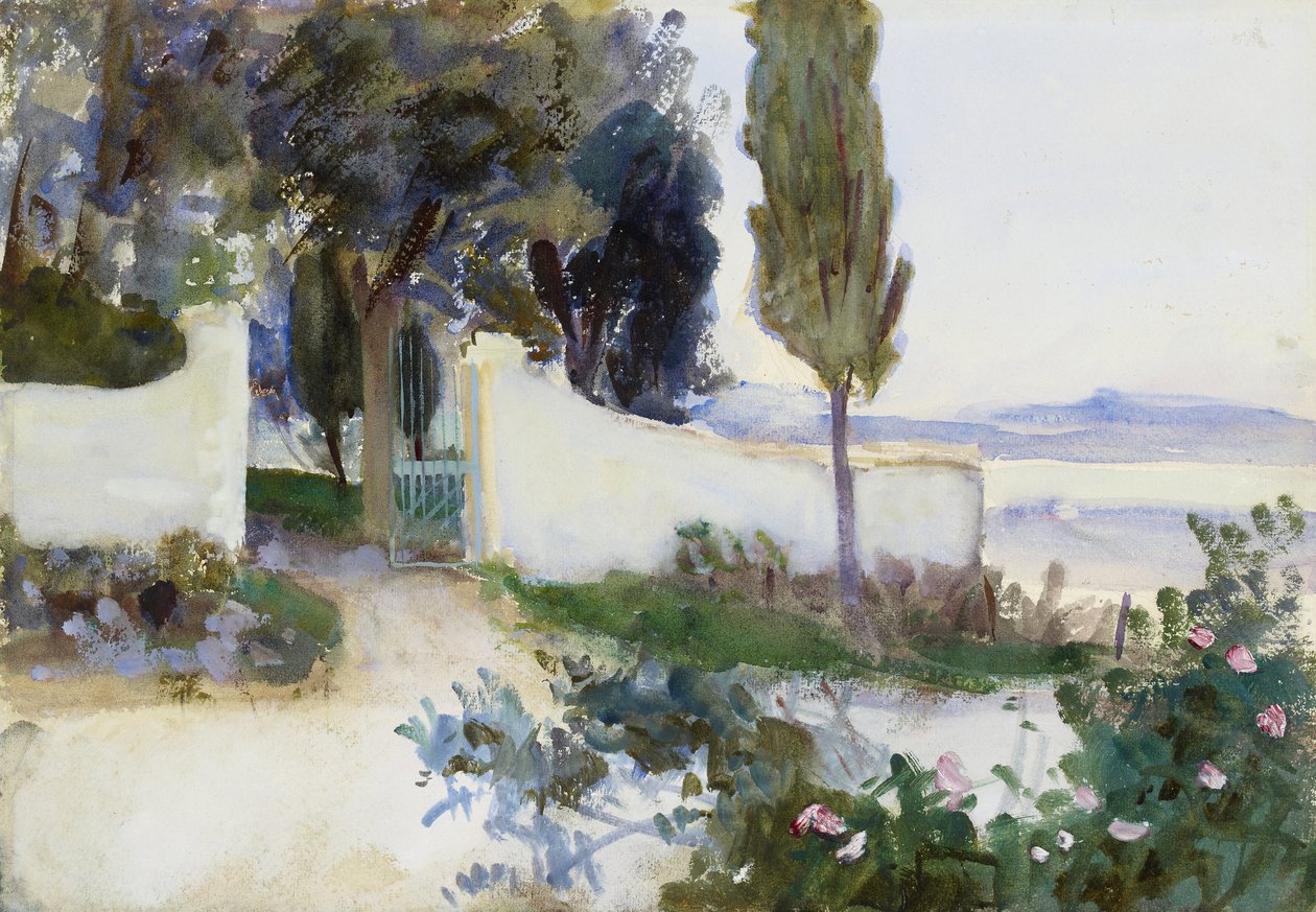 Poorten van een Villa in Italië door John Singer Sargent